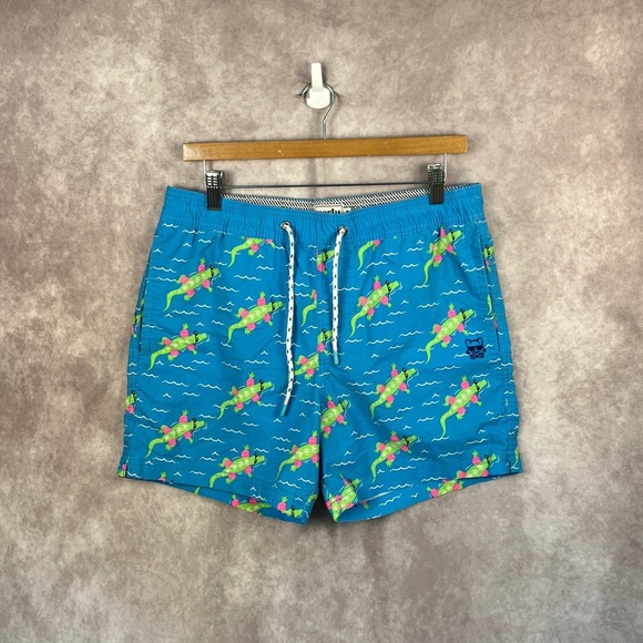 Party Pants Other - Y2K Party‎ Pants Mens Swim Trunks Alligator Print Swim Shorts Medium